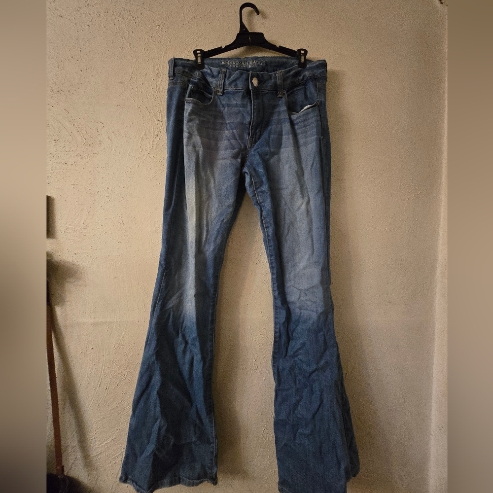 American Eagle Outfitters Dark Blue Flare Jeans